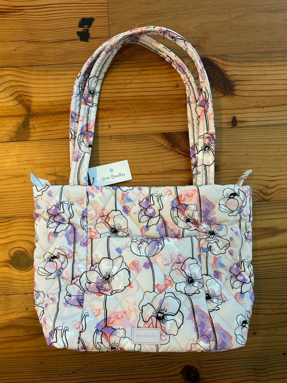 Vera Bradley Quilted Small Tote with Zipper
